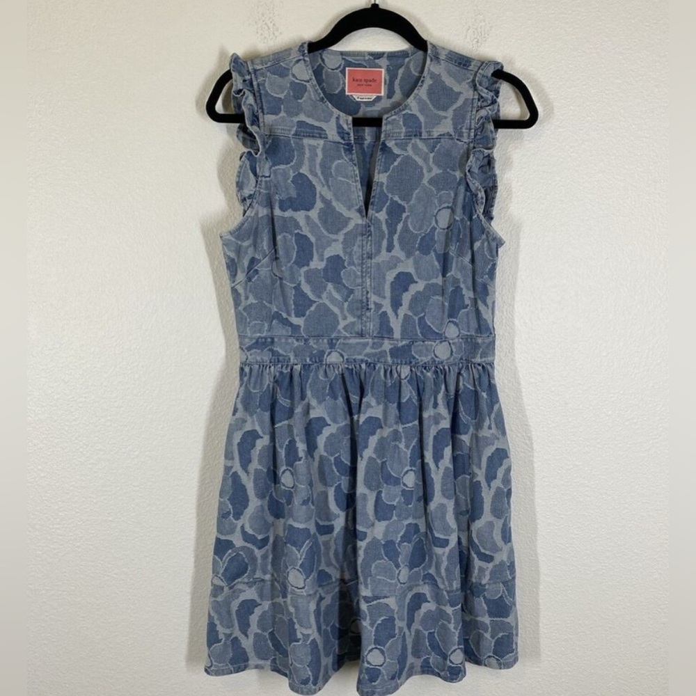 Kate spade Floral Blue women’s denim Dress
